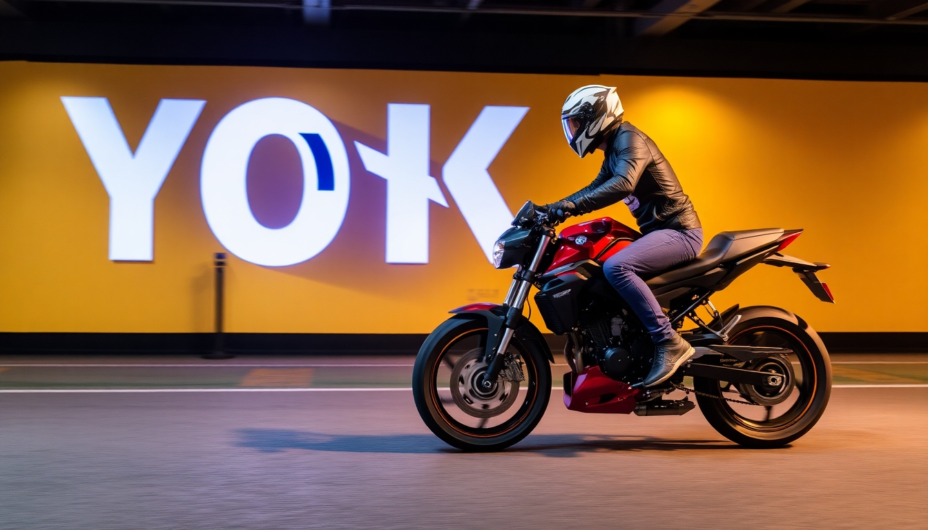 フードデリバリーサービスの革新を表現した配達員がバイクで食事を運んでいる風景、ゴーストキッチン、配達管理システム、顧客が食事を受け取っている様子